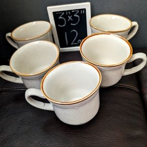Classic Cream Ceramic Mug Set